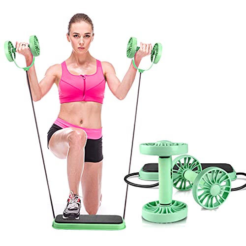KAZOLEN Bauchroller, bauchtrainer ab Roller, bauchmuskeltrainer ab Wheel Set, Bauchmuskeltraining, mit Kniematte/Knieauflage, für Männer und Frauen Cover