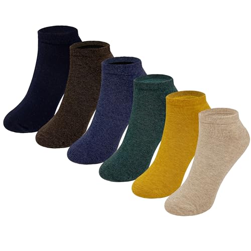 Image of MAGIARTE Womens Cotton Ankle Socks Low Cut Athletic Casual Mutil Color No Show Running Socks for Women