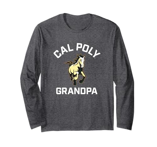 Cal Poly Mustangs Arched Grandpa Long Sleeve T-Shirt