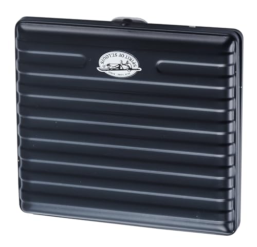 Preisvergleich Produktbild Champ ZIGARETTENETUI ""Spirit of St. Louis"" für 20 Zigaretten aus Metall Zigarettenbox Zigarettendose Etui Dose Box Case 2-Varianten 24 (Schwarz)