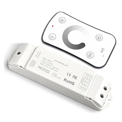 Contrôleur de bande monochrome Led M4-5A M1 12-24V pour variation d'intensité lumineuse stable