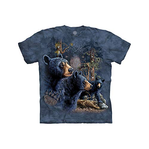 The Mountain Find 13 Black Bear Kids Tee T-Shirt, Bleu, s Garçon