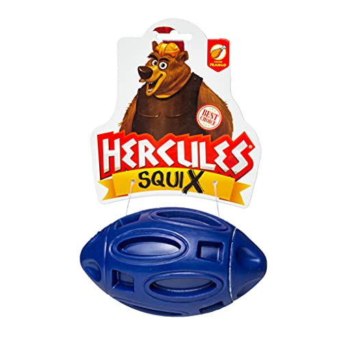 Brinquedo para Cachorro Hercules Bola Rugby SquiX com Apito Frango Azul, GermanHart, ÚNICO