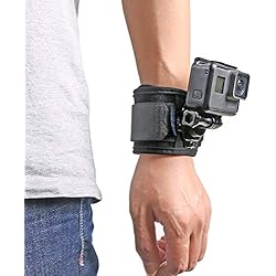 Soporte Gopro Buceo SUREWO Soporte de Correa de muñeca Compatible con GoPro Hero 10/9/8/7/(2018)/6/5 Negro, dji Osmo Action, Insta360 One R, APEMAN/Crosstour/AKASO/Campark y más
