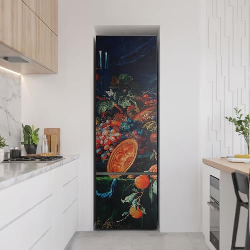 Vinilo para Frigorífico 60x190 cm Adhesivo Resistente Bodegón Frutas 3