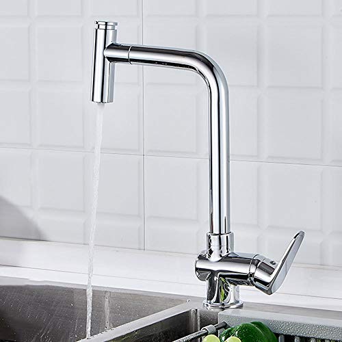 Robinet de cuisine mitigeur mono-poignée eau chaude froide chrome A