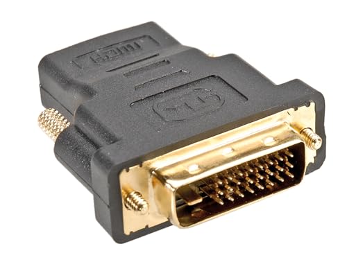 ROLINE Adaptateur HDMI-femelle vers DVI-D-mâle | Convertisseur M - F | contacts dorés | Dual-Link