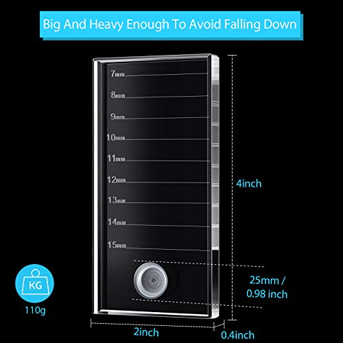 Maitys Palete de cristal de cílios palete de extensão de cílios tamanho maior bandeja de cílios post