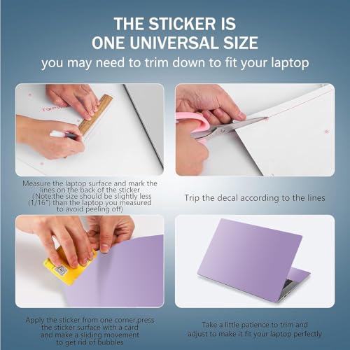 image for AORTDES Laptop Skin Sticker Decal 15-15.6 Inches, Universal Reusable V