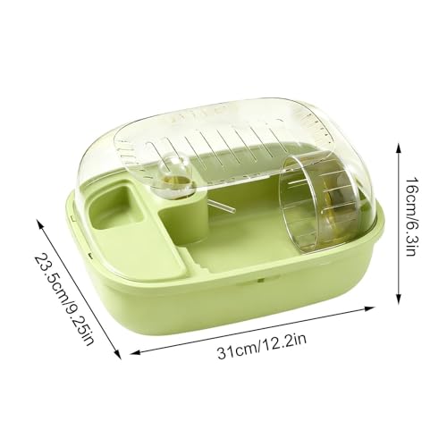 Roue d'exercice portable intégrée en cage pour hamsters actifs - 6