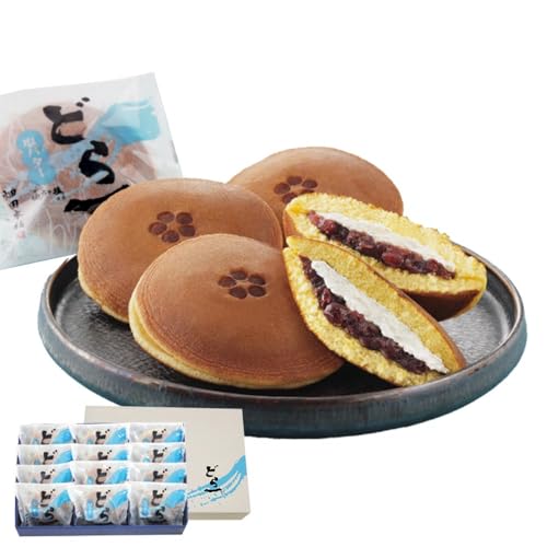 ハタダ どら焼き 「どら一(どらいち)」 愛媛の新銘菓 [期間限定:2025年4月末まで] (12個入り(専用箱・包装紙))