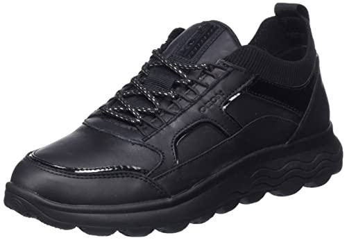 Geox D Spherica C, Sneakers Donna, Nero (Black C9999), 38 EU