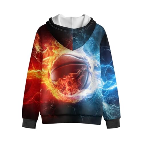 Unisex Boys Winter Warm Lined Zip Up Sweatshirt Fleece Jacket Kid's Hoodie Outerwear with Pocket4