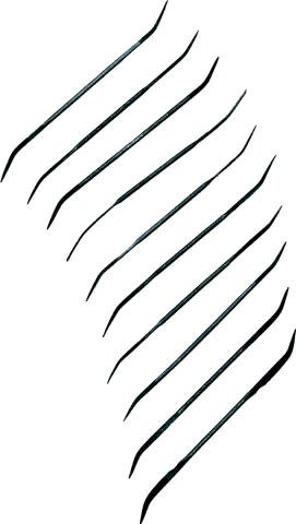 10 Piece Double Ended Riffler Files Set | 140mm x 3mm | Precision Crafted | 20 Unique Tips | Ideal for Woodcraft & Detailed Work | Great For Woodworking, Metalworking, Ceramics