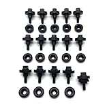 Region Offroad 4.0L Valve Cover Torque Limiters + Bolts + Grommets Compatible with Jeep Wrangler TJ Cherokee XJ Grand Cherokee ZJ WJ (Black)