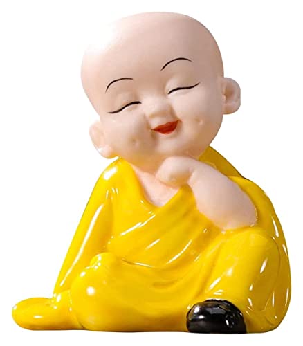 Décoration de Table Zen Petit Moine Bureau Objet Décoratif Céramique Intérieur