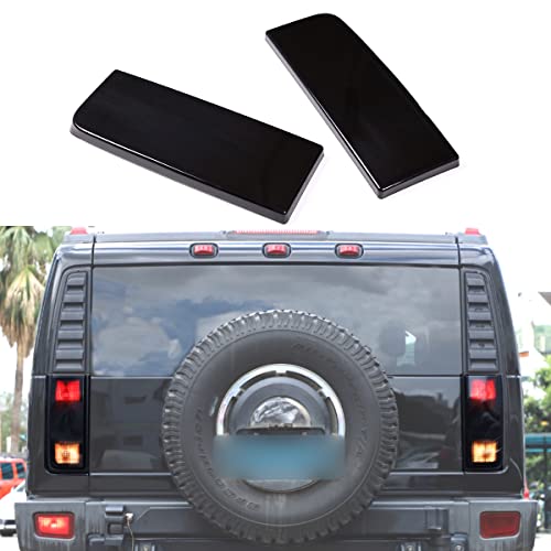 Fgtagtal Car Taillight Cover Fit For Hummer H2 2003-2009, Smoked Tail Light Shell Trim Cover, Rear Tail Lamp Decorative Protection Trim, 2Pcs, Transparent Gray (Tail Light) #TOP21