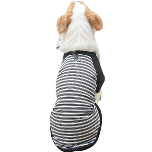 ISUPY ペット服 コート 春秋冬 可愛い 犬服 Tシャツ 犬猫洋服 ドックウェア パーカー 柔らかい 防寒 暖かい 小型犬 中型犬 大型犬 脱毛保護 お散歩 ペット用品 Dカン付き (6XL,ブラック)