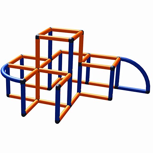 Move and stic Charly Kletterturm Klettergerüst Labyrinth orange-blau 6409