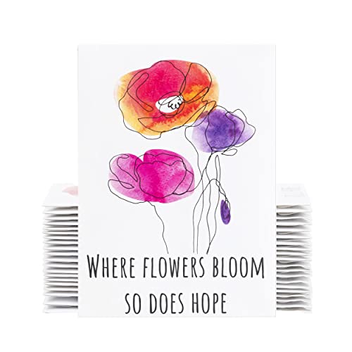 American Meadows Wildflower Seed Packets ''Where Flowers Bloom'' Party Favors For Guests (Pack Of 20) - Wildflower Seed Mix, Plant Year-Round, Great Gift For Hostesses, Showers, Weddings, Thank You #TOP28