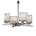 Justice Design Group WGL-8700-10-GRCB-CROM Wire Glass Collection Aero 4-Light Chandelier