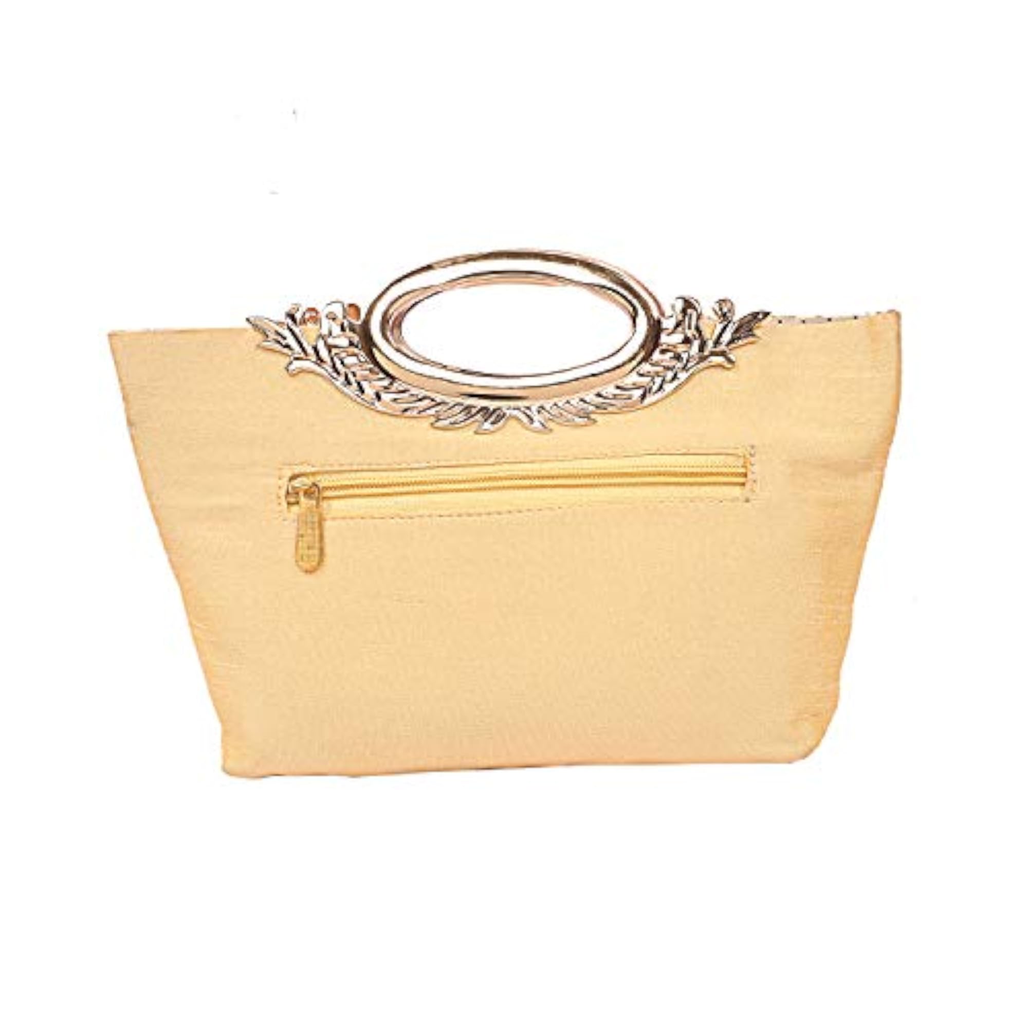 Silk Clutch Ladies Handbag, Cream