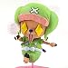 siqiwl Peluches One Piece Green Clothes Chopper Exchange Face Action Figure Cotton Candy Tony Tony Chopper PVC Figure Jouet