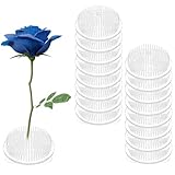 16 Pieces Plastic Flower Frog Clear Flower Pins Floral Frog for Arrangements Vase, Japanese Round Floral Arrangement Holder for Flowers Plant Decoration Party Wedding Decor, 2.75' Inch