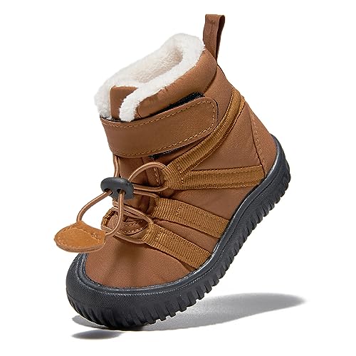 Newsonet Toddler Winter Snow Boots Boys Girls Cold Weather Baby Faux Fur Shoes (Infant/Toddler/)