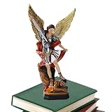 Genérico Michael derrotando a la Estatua de Satanás | Estatuilla de la Estatua del arcángel Miguel de Colores,Estatua de Arcángel, Miguel Arcángel derrotó a Lucifer pisotea la del Demonio