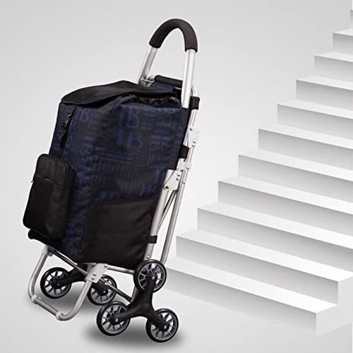 WYBF einkaufstrolley treppensteiger mit Sitz,6 räder für alte Menschen treppensteiger klappbar einkaufstrolley,stabil… – Bild 4