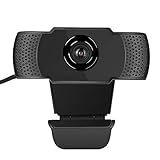 webcams para pc Utilice el micrófono de reducción de ruido incorporado para eliminar el ruido de fondo, puede escuchar claramente y disfrutar de una calidad de sonido de alta definición