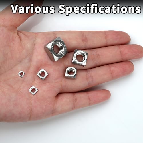 Mbsomnus 30 Stück Vierkantmutter M6 Quadrat Muttern 304 Edelstahl DIN 557 Quadratmutter Einlegmutter Flach für Holz Maschinenbau Geräte Möbelherstellung Elektronische