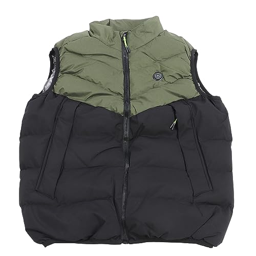 Colete aquecido, jaqueta de aquecimento elétrico de cor contrastante inteligente para caça e patinaç