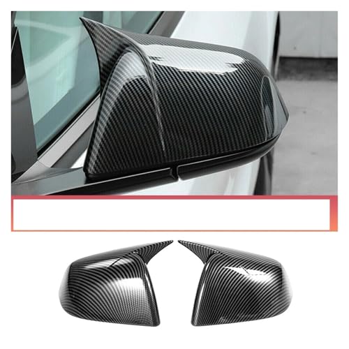 Coque de rétroviseur Tesla Modèle Y noir brillant style klaxon en ABS premium