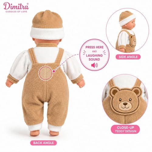 Image of Dimitra 43cm Cute Baby Boy Musical Talking Doll Multicolor | Soft Plush Toy with Touch Sensor | Singing Interactive Baby Doll for Kids Boys & Girls (Cloth Colour as per Stock)