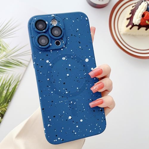 Coque magnétique iPhone 13 bleu azur protection luxe Forluz