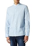 Cuenta con un diseño ligero Hackett London GMT Dyed Mussola P Camisa, Azul Claro, 3XL para Hombre
