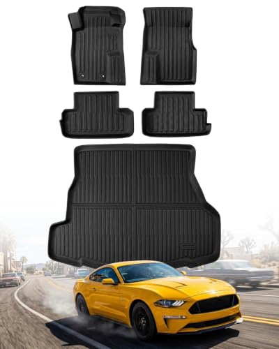 ChiefCarOfficer Floor Mats & Cargo Liner for Ford Mustang 20