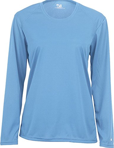 B-Core Ladies' L/S Tee Columbia Blue 2X-Large