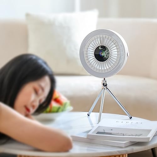 Ventilador de mesa para dormitorio y terraza con batería recargable 5