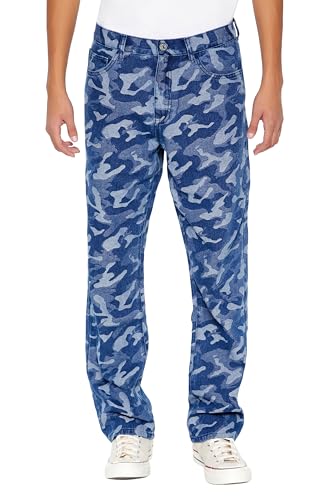 Forever 21 Men's Camo Mid-Rise Straight Jeans2