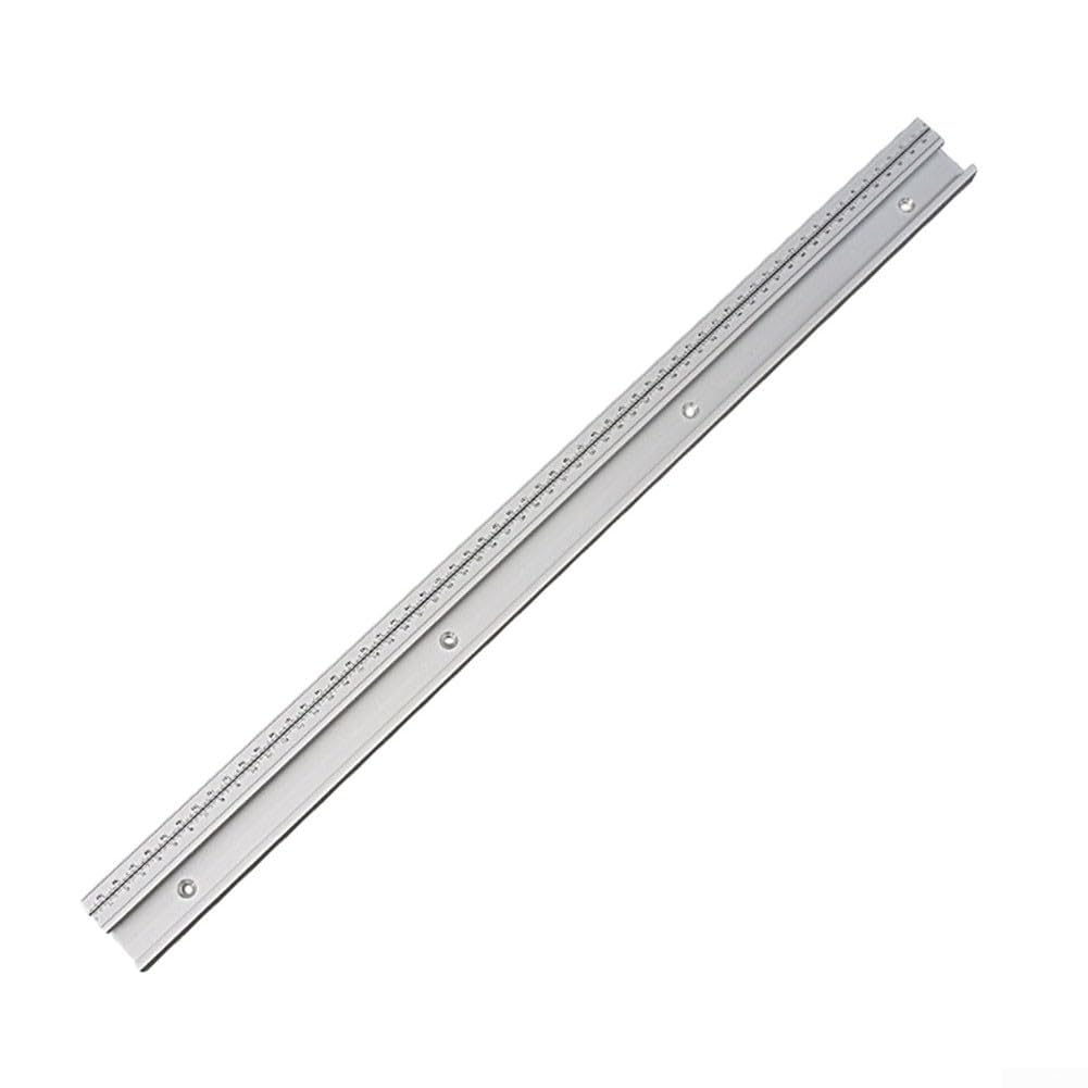 HomeVortex 45 Type T-Track Miter Track with Scale Slot, Aluminium Alloy Router Table Fixture for Table Saws and Bandsaws, DIY Woodworking Tool (30-60cm)(60cm)