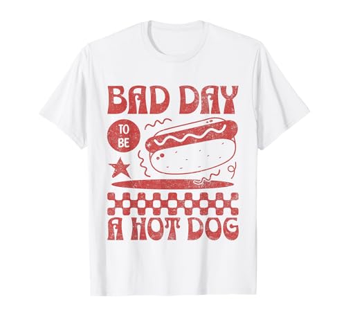 Funny 4th of July Bad Day to Be A Hot Dog T-Shirt