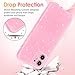 Hython Case for iPhone 12 Case Glitter Cute Sparkly Shiny Bling Sparkle Phone Cases 6.1