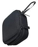 Geiomoo Compatible with Mpow M9 4-mic Headphone Hard Carrying Case Cover, Portable Shockproof Travel Protective Bag with Carabiner (Black)