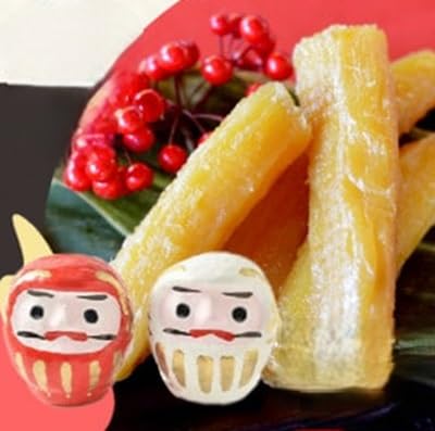 (先行受付・12月下旬〜発送)天日干し 紅はるか 丸干し(400g×2袋)& 那珂湊だるま紅白セット