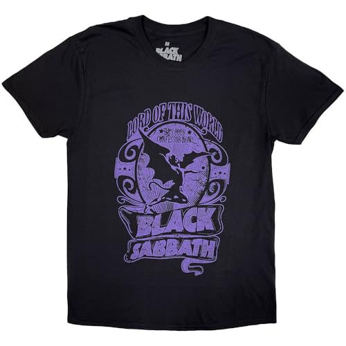 Image of Rockoff Trade Men's Black Sabbath Lord of This World T-Shirt, Black (Black), XX-Large (Manufacturer Size:XXL)