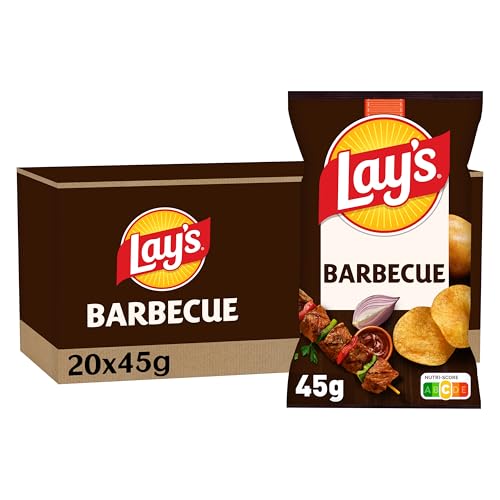 Lay's Chips Barbecue, 45 g - Lot de 20