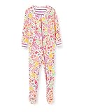 Hecho para ser ajustado Hatley Organic Cotton Sleepsuit Footie Mamelucos para bebs y Nios pequeos, Mini Flores, 6 Mes para Bebés